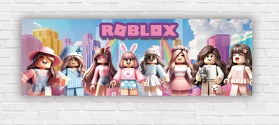 Паперовий плакат "Роблокс, Roblox" 30х90см