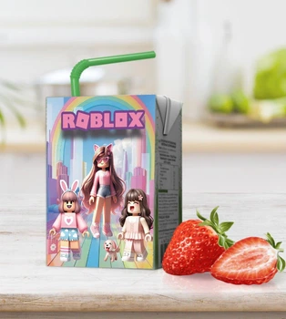 Наклейка на сік "Роблокс / Roblox", 6,3 x 8,4 см.