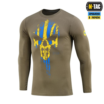 Тактична футболка M-Tac Містник довгий рукав Olive/Yellow/Blue 3XL