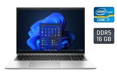 Ультрабук HP EliteBook 860 G9 / 16" (1920x1080) IPS / Intel Core i7-1270P (12 (16) ядер по 3.5 - 4.8 GHz) / 16 GB DDR5 / 256 GB SSD / Intel Iris Xe Graphics eligible / WebCam / TouchID б/в