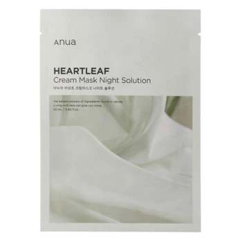 Тканинна маска з хауттюйнією Anua Heartleaf Cream Mask Night Solution Pack 1 шт