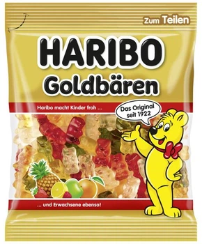 Жувальні цукерки Haribo Goldbären у формі ведмедиків зі смаком фруктів 175 г