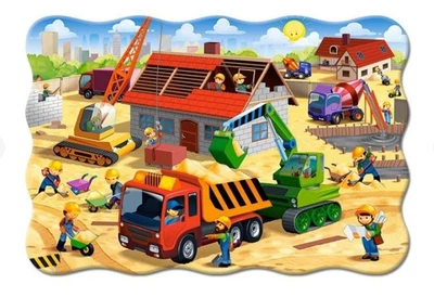 Пазл Castorland 20maxi Строительство 59*40, C-02412
