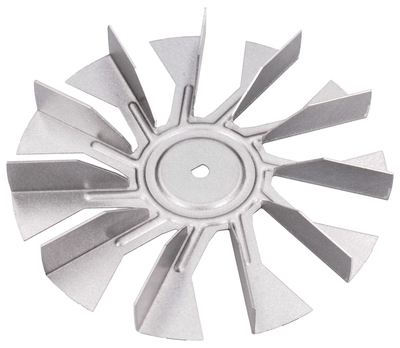 Крыльчатка вентилятора для духовки (метал.) D=126mm d отв.=6mm ZANUSSI (3581960980)