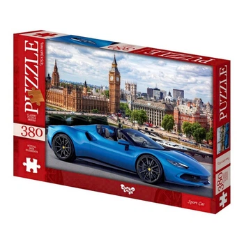 Пазлы классические Синяя машина, 380 элементов, C380-06-09 Danko Toys