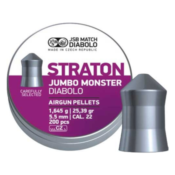 Кулі для пневматики JSB Diabolo Straton Jumbo Monster (5,5мм, 1,645г, 200 шт)
