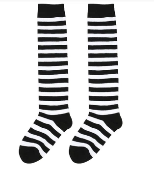 Чулки-заколенки Home Socks 28-35 Детские Черно-белые
