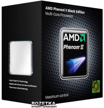 Процессор AMD Phenom II X2 565 3.4GHz/6MB/2000MHz (HDZ565WFGMBOX) sAM3 BOX Black Edition
