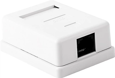 Гнездо поверхностного монтажа EPNew 1хRJ45 CAT 6 UTP Белое (6BX-U1WHA6)