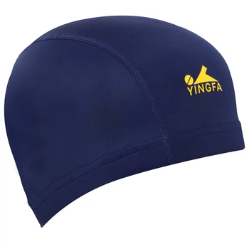 Шапочка для плавания YINGFA Pro (нейлон, лайкра, темно-синий) (C0075_Темно-синий)