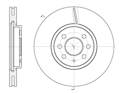 Диск тормозной OPEL MERIVA, OPEL MERIVA, REMSA (668510)