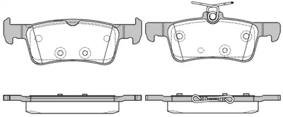 Комплект тормозных колодок, дисковый тормоз PEUGEOT 308, REMSA (156310)