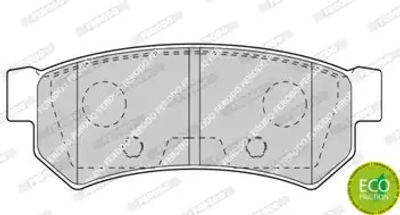 Комплект тормозных колодок, дисковый тормоз CHEVROLET LACETTI, DAEWOO NUBIRA, FERODO (FDB4295)