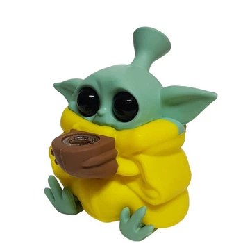 Бонг Силиконовый "Малыш Йода Baby Yoda Grogu"