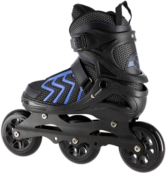 Rolki Nils Extreme Czarno-Niebieskie L 39-42 (5907695599305)