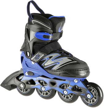 Rolki Nils Extreme Czarno-Niebieskie L 39-42 (5907695599510)