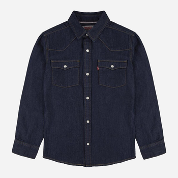 Koszula młodzieżowa chłopięca jeansowa Levi's 9E6866-D3C 10A 140 cm Granatowa (3666643024796)