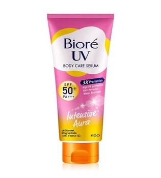 Солнцезащитный осветляющий лосьон-сыворотка для тела Biore SPF 50+PA+++ 150мл