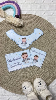 Набір персоналізованих наліпок на 1 пляшку Найкращій Хрещеній HeyBaby