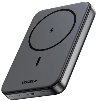 Магнитная батарея UGREEN 10 000 mAh Magnetic Power Bank 20W iPhone 17/17 Pro/17 Pro Max, iPhone 16/15/14/13/12 Series -Black