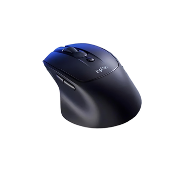 Мышь INPHIC DR2 беспроводная Bluetooth + USB 2.4ГГц и 2400 DPI, серый