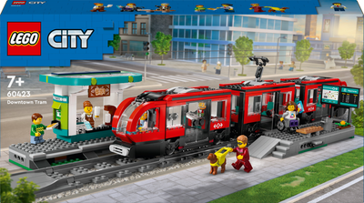 Конструктор LEGO City Трамвай и вокзал в центре города 811 деталей (60423)