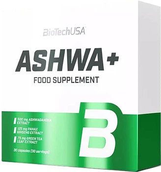 Ашваганда BiotechUSA Ashwa+ 30 капсул (5999076253746)