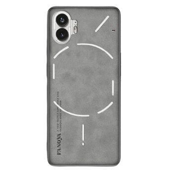 Кожаный чехол - накладка Fanoya для Nothing Phone 2 gray