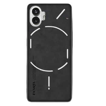 Кожаный чехол - накладка Fanoya для Nothing Phone 2 black