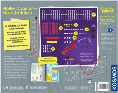 Zestaw do eksperymentów Kosmos Roller Coaster Konstruktion (4002051621032)