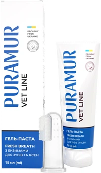 Гель-паста Puramur Fresh Breath с энзимами для зубов и десен 75 мл (4823082437047)