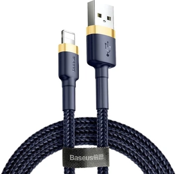 Кабель Baseus Cafule Lightning 2.4A (1m) (gold/blue)