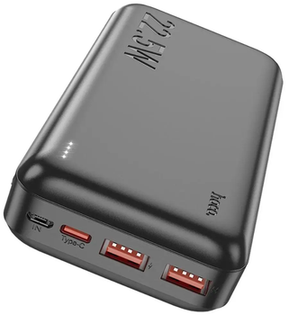 Повербанк 20000 Power Bank Hoco J101A Astute 22.5W fully compatible на 20000mAh зі швидкою зарядкою для смартфонів Black