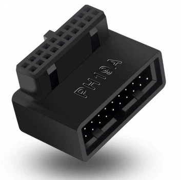 Адаптер 90-градусный USB 3.0 с внутренним разъемом 19/20P PH19A для материнской платы компьютера