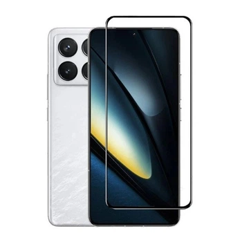 Защитное стекло Fiji Premium для Poco F6 Pro полная проклейка Anti-Static черный