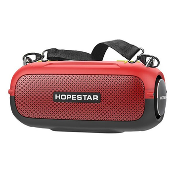 Портативна бездротова Bluetooth колонка Hopestar A41 | BT, 10W, TWS, AUX/TF/USB/FM, 6h Max, IPX6 | Червоний