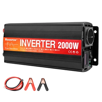 Инвертор BauTech RDDSPON 12V 2000W Черный (1014-521-00)