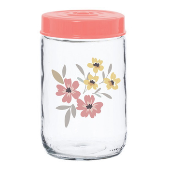 Банка Herevin Pink Flowers 0.6 л (171441-075)