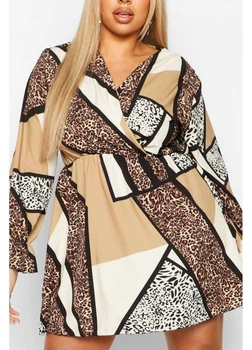 Платье boohoo 38 Комбинированный HA5876_05