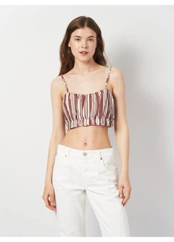 Топ H&M XS Коричневый 0991007_кор_07