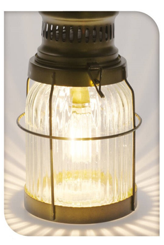 Lampion LED Home & Styling Collection vintage 12.5 x 28 cm (8720573965767)