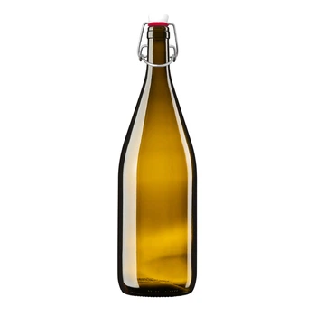 Бутылка 1,5 л "burgundi" с бугельной пробкой Mazhura скло зеленый (mz727753)