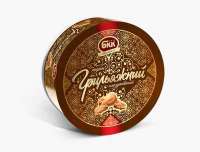 Торт БКК Грильяжний глазурований 450г (7032)