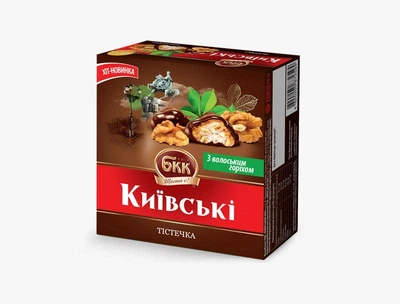 Тістечка БКК Київські з волоським горіхом 200г (7148)