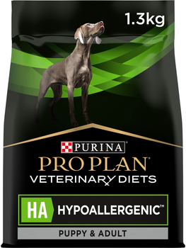 Сухий повнораціонний дієтичний корм для цуценят і дорослих собак Purina Pro Plan Veterinary Diets HA 1.3 кг (7613287777072)