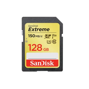 Карта памяти SanDisk 128GB SD class 10 UHS-I U3 V30 Extreme (SDSDXXD-128G-GN4IN)
