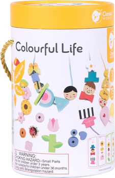 Nawlekanka drewniana Classic World Colorful Life (6927049021640)