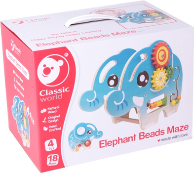 Розвиваюча іграшка Classic World Elephant Beads Maze (6927049050503)