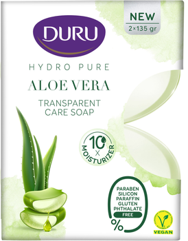 Косметическое мыло Duru Hydro Pure с экстрактом Алоэ Вера 2 х 135 г (8690506541491)