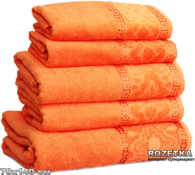 Махровое полотенце Home Line Мел Тем 70х140 персиковое (55906)